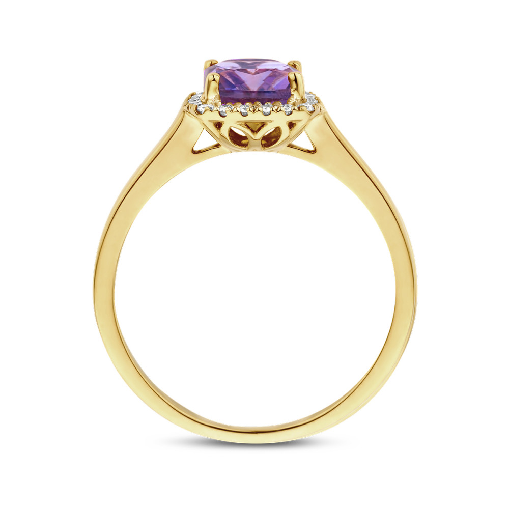14-karaat-gouden-halo-ring-met-paarse-amethist-en-diamanten