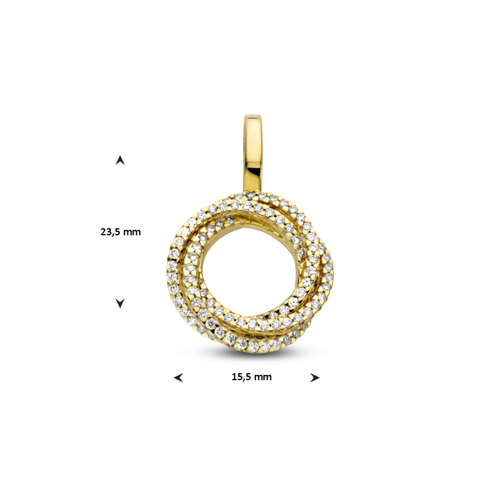 14-karaat-gouden-hanger-met-gedraaide-cirkels-en-diamanten-0-48-crt-hoogte-23-5-mm