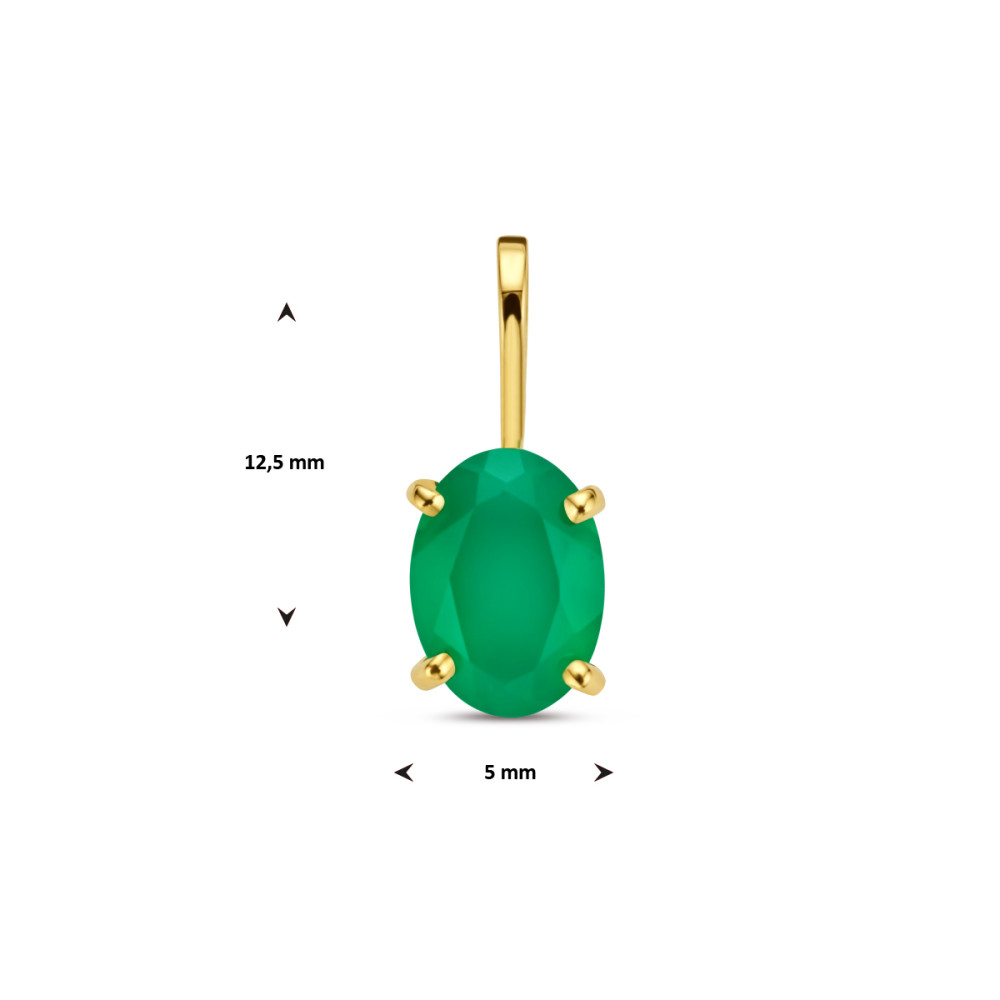 14-karaat-gouden-hanger-met-ovale-groene-agaat-5-mm-breed-hoogte-12-5-mm