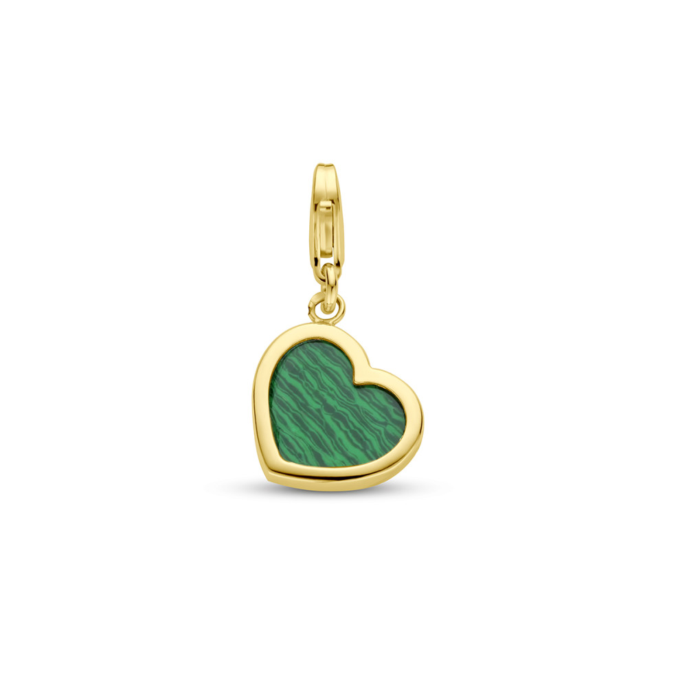 14-karaat-gouden-hartvormige-bedel-met-groene-malachiet-10-mm-breed-hoogte-10-mm