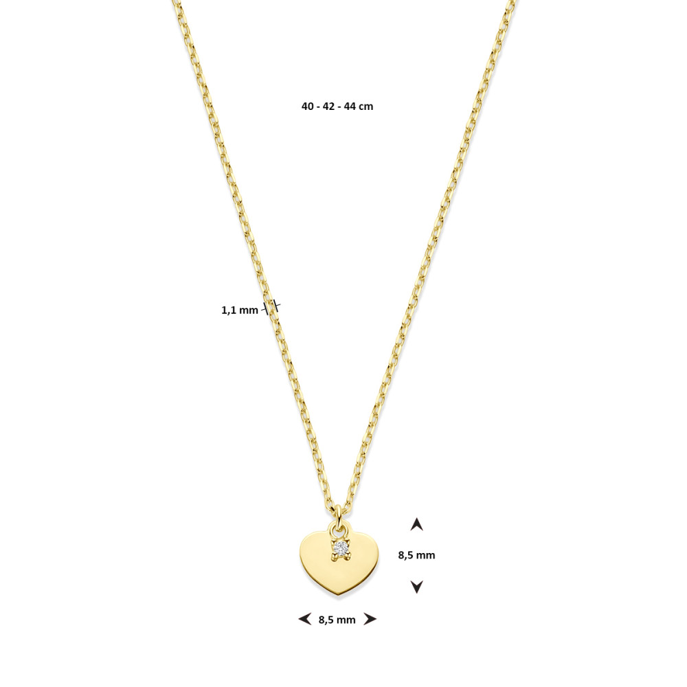 14-karaat-gouden-ketting-met-hartje-hanger-en-transparante-zirkonia-lengte-40-42-44-cm