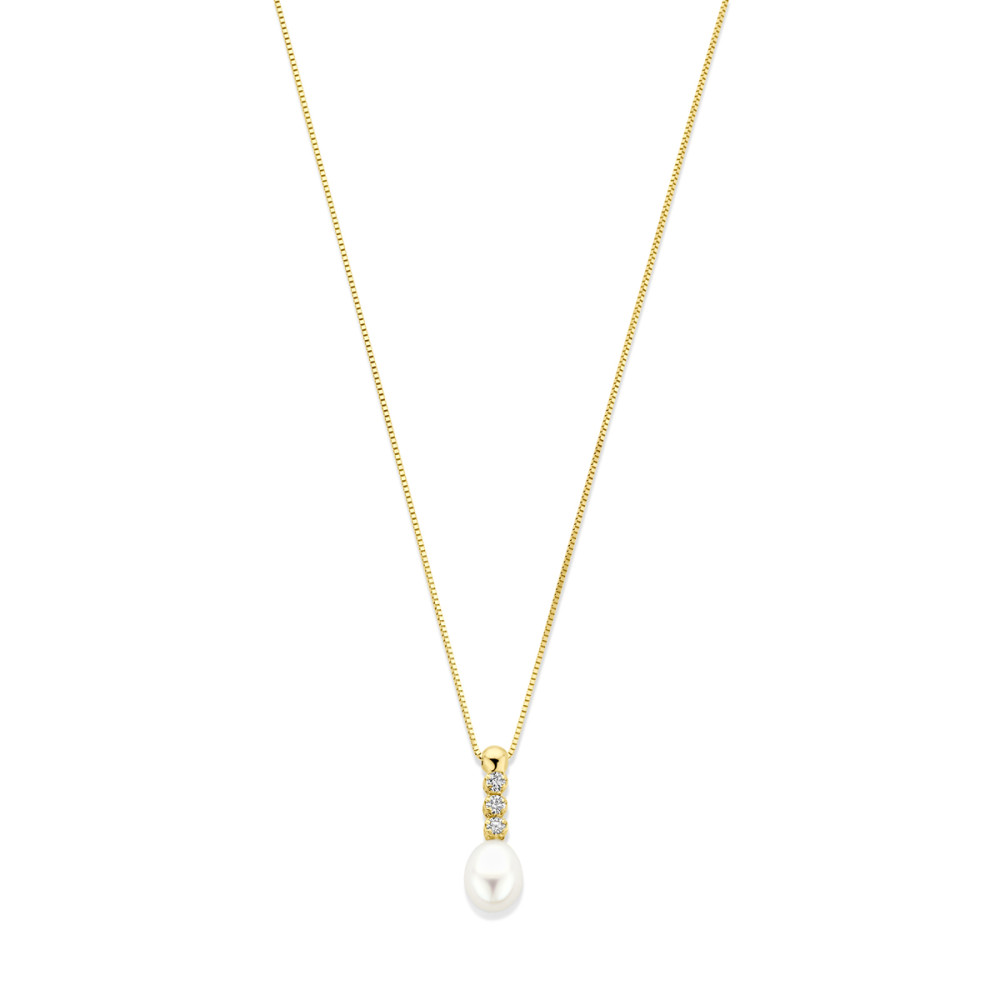 14-karaat-gouden-ketting-met-zirkonia-en-parelhanger-lengte-verstelbaar-42-45-cm