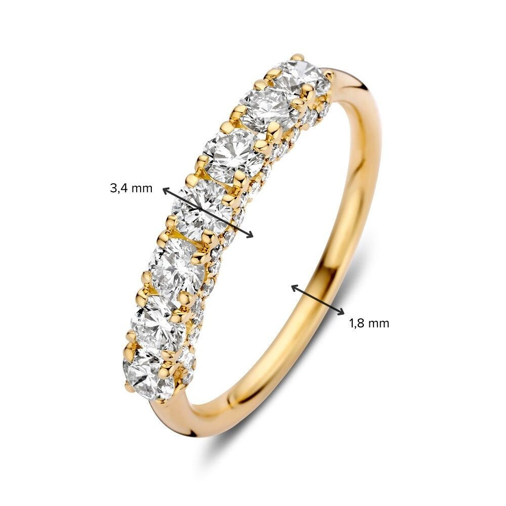 14-karaat-gouden-memoire-ring-met-twee-diamanten-rijen-1-12-crt