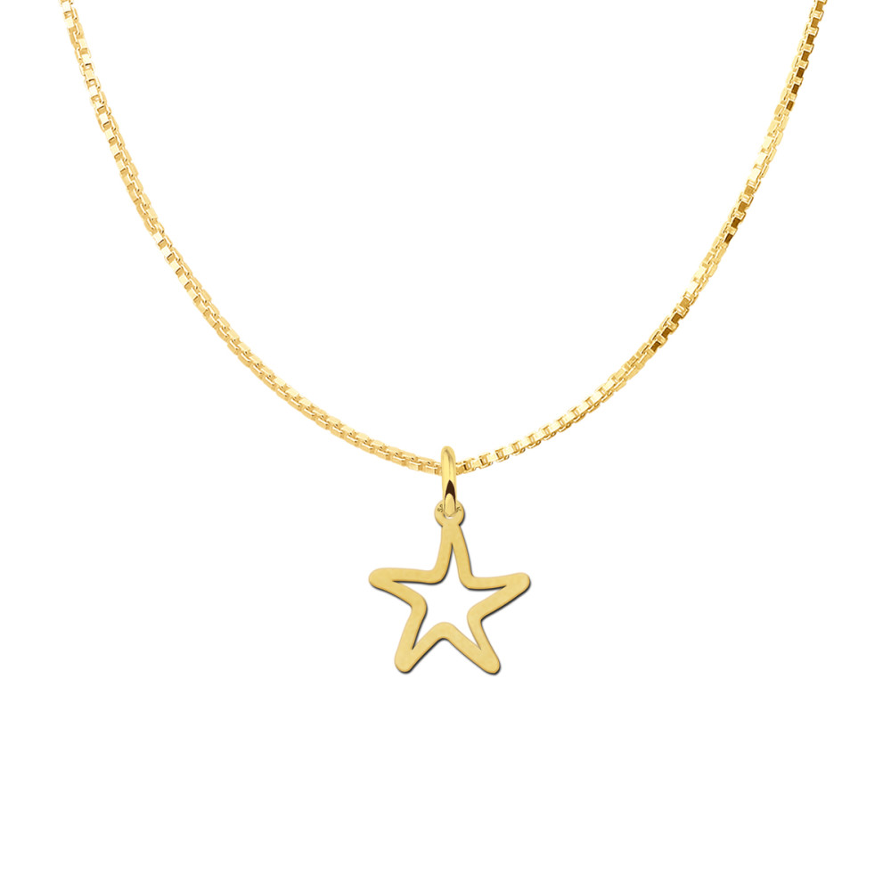 14-karaat-gouden-opengewerkte-ster-hanger-diameter-14-mm