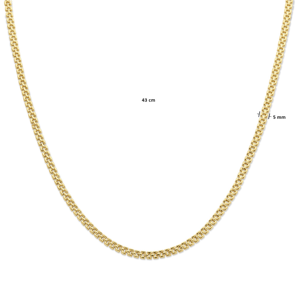 14-karaat-gouden-panter-schakelketting-glanzend-5-mm-lengte-43-cm