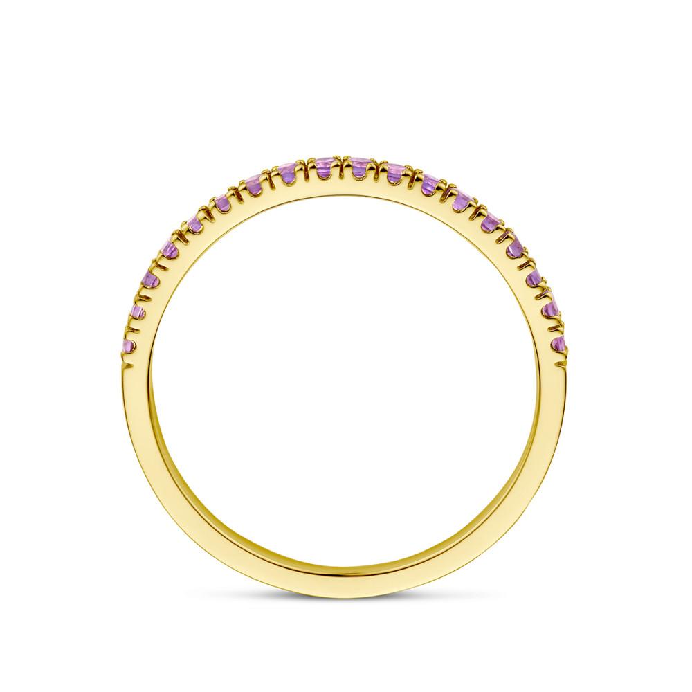 14-karaat-gouden-pave-aanschuifring-met-paarse-amethist