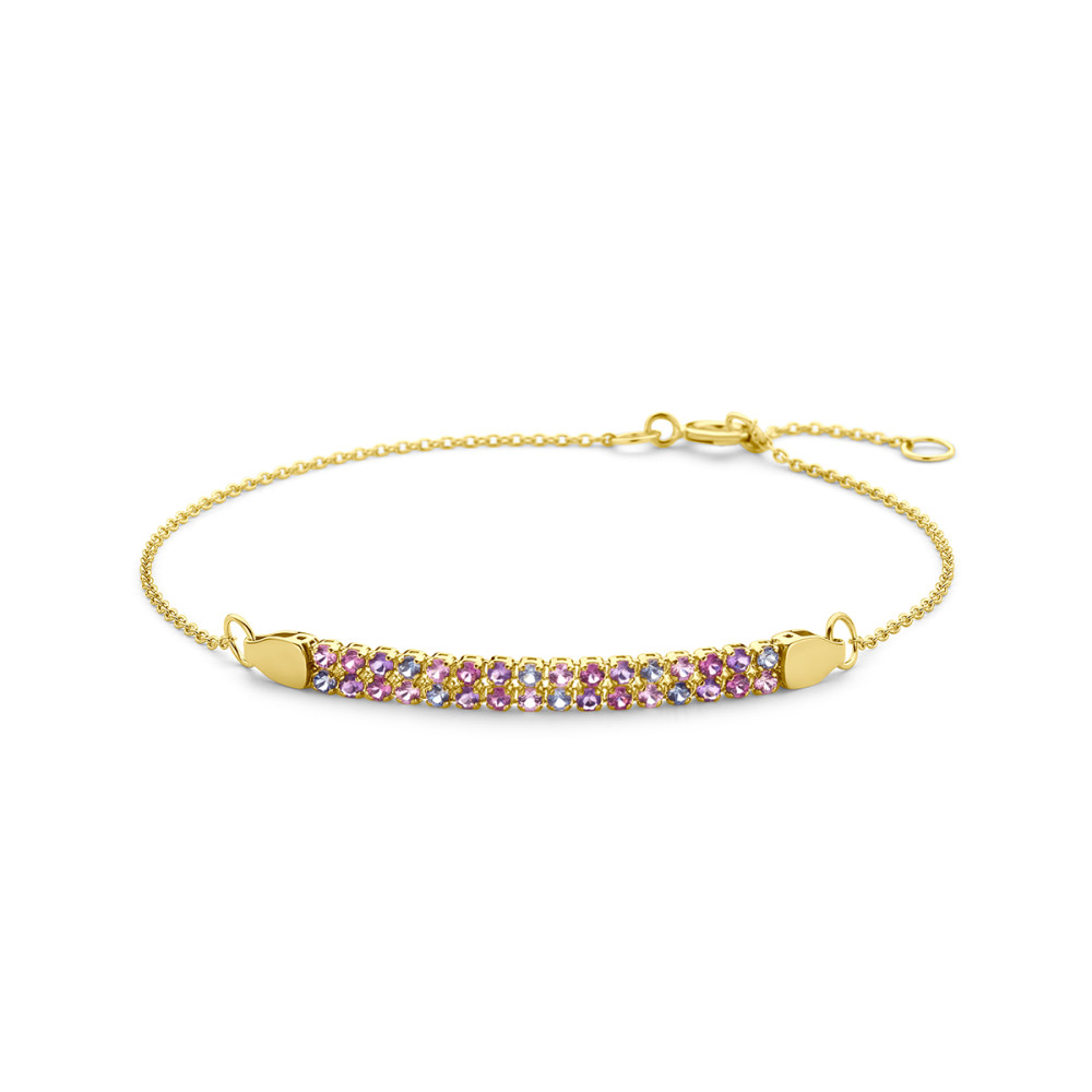 14-karaat-gouden-plaatarmband-met-kleurrijke-edelstenen-en-verstelbare-lengte