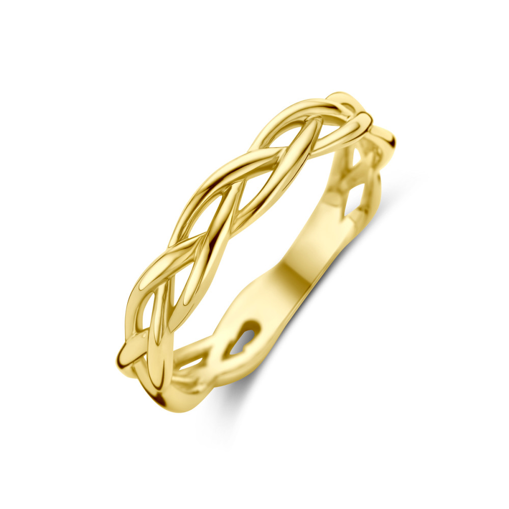 14-karaat-gouden-ring-glanzend-met-gevlochten-ontwerp-3-5-mm-breedte
