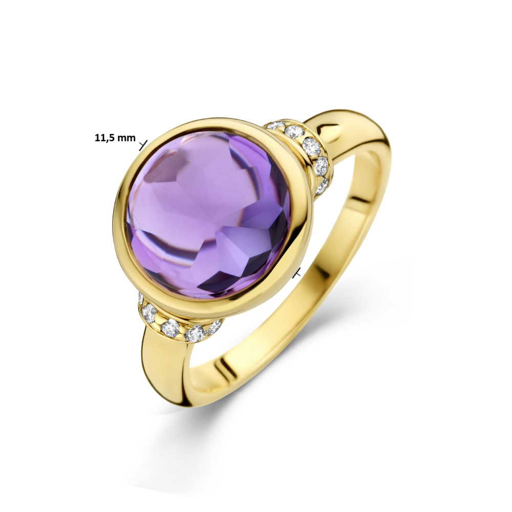14-karaat-gouden-ring-met-amethist-en-diamanten