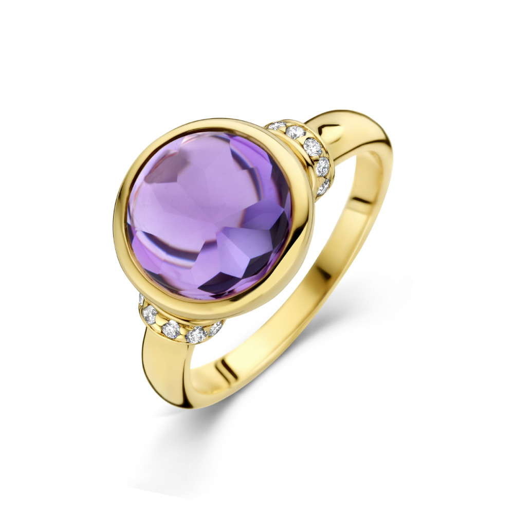 14-karaat-gouden-ring-met-amethist-en-diamanten