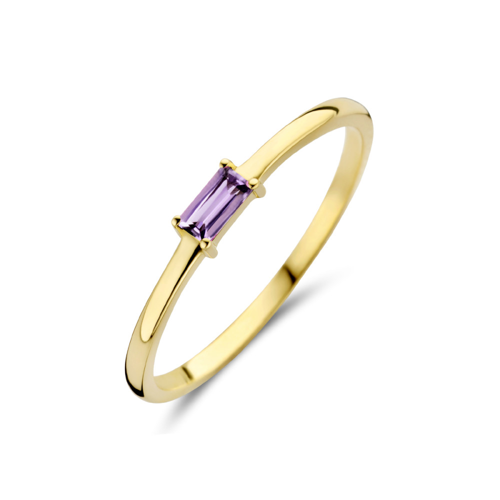 14-karaat-gouden-ring-met-amethist-en-slanke-band