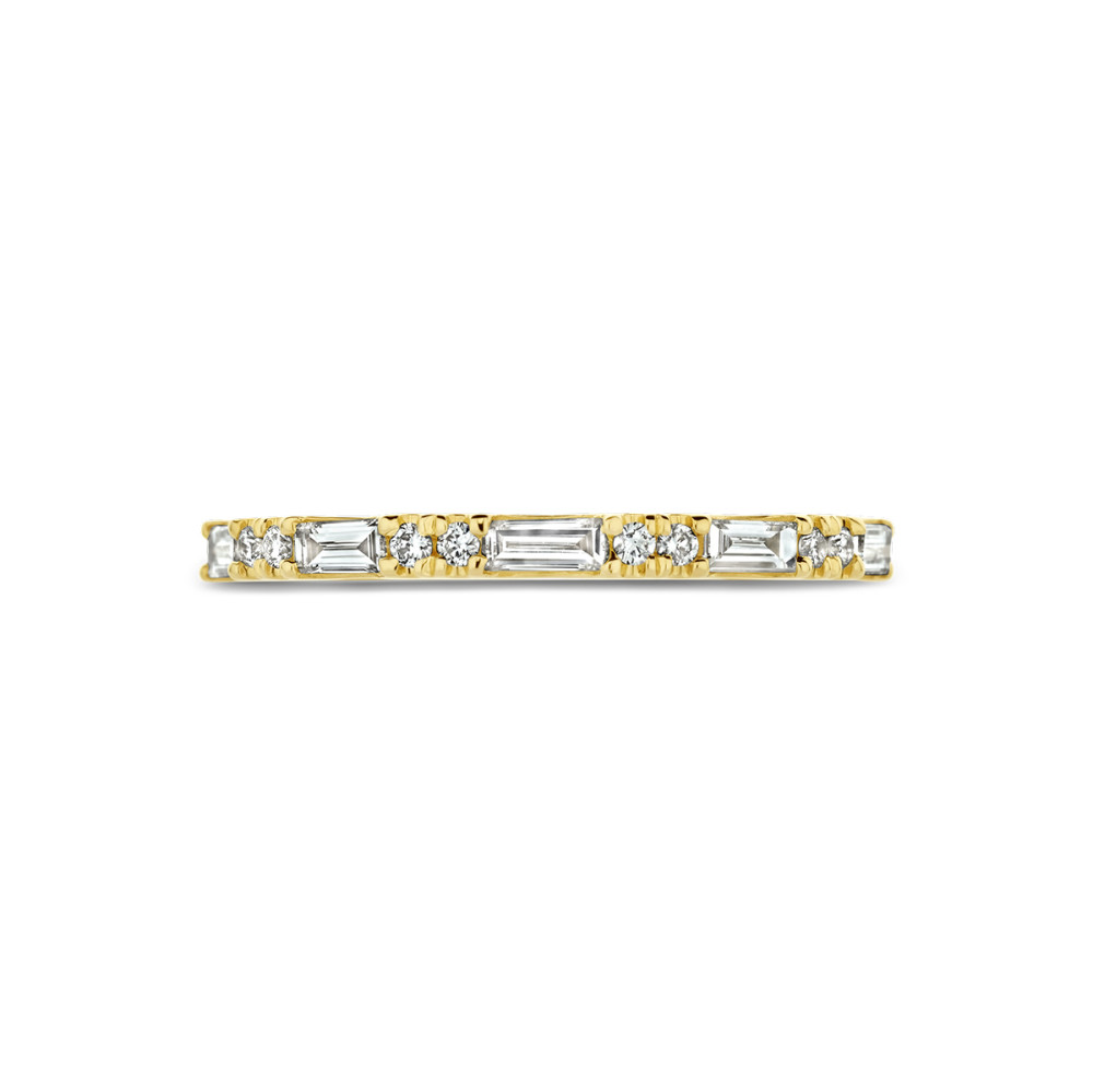 14-karaat-gouden-ring-met-baguette-en-ronde-diamanten