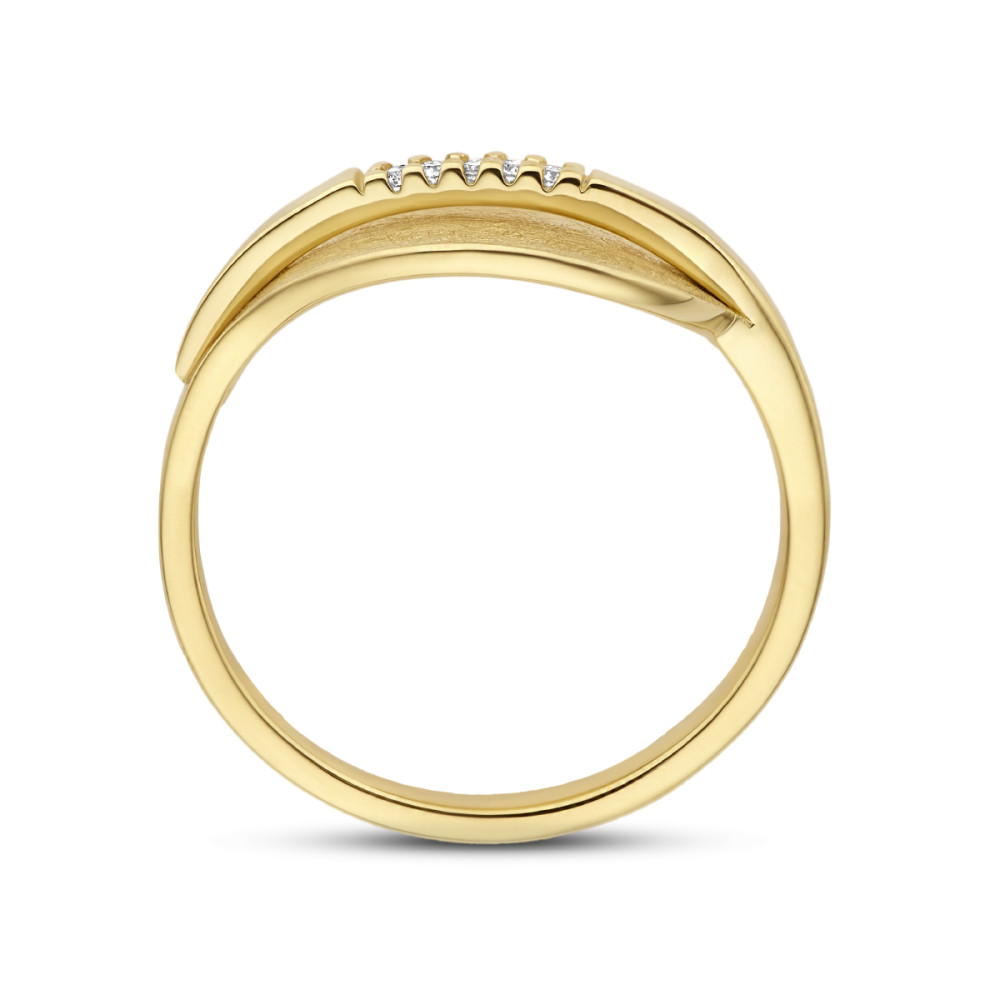 14-karaat-gouden-ring-met-bladmotief-en-diamanten