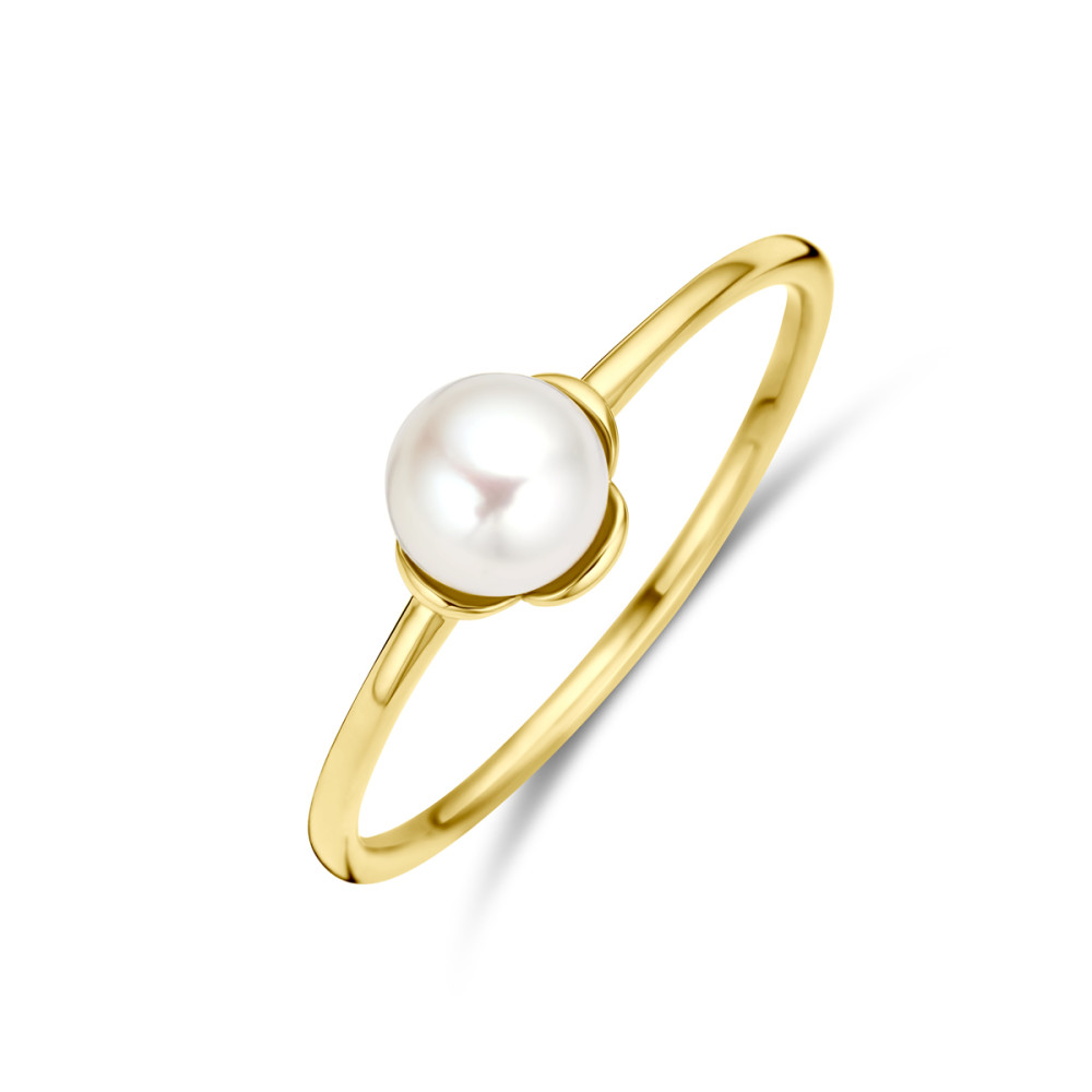 14-karaat-gouden-ring-met-centrale-witte-zoetwaterparel