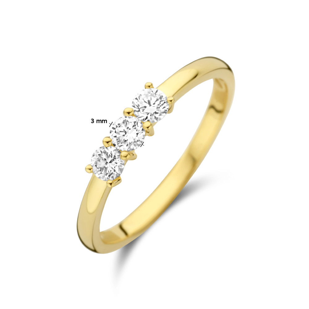 14-karaat-gouden-ring-met-drie-diamanten-in-klauwzetting