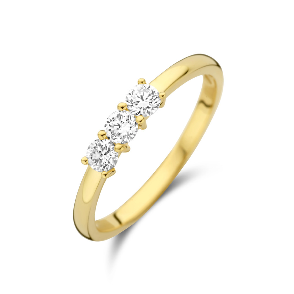 14-karaat-gouden-ring-met-drie-diamanten-in-klauwzetting