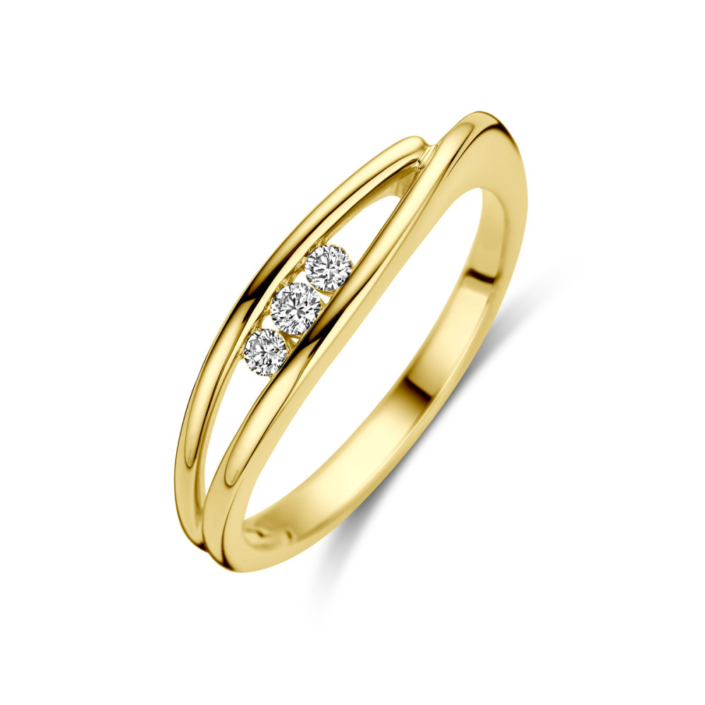 14-karaat-gouden-ring-met-dubbele-band-en-drie-diamanten