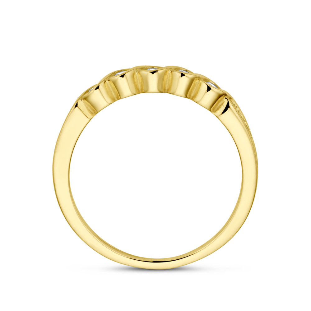 14-karaat-gouden-ring-met-golvend-ontwerp-en-zirkonia-rij