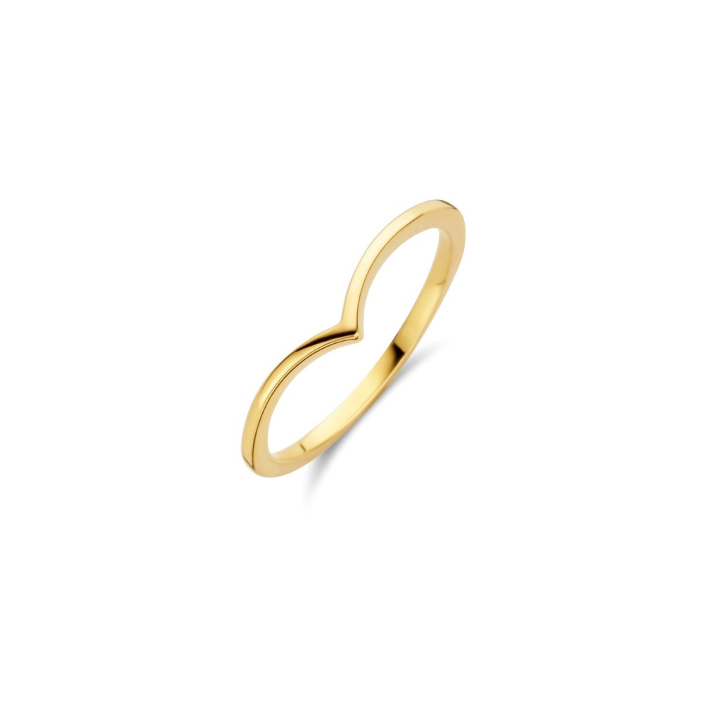 14-karaat-gouden-ring-met-golvende-v-boog