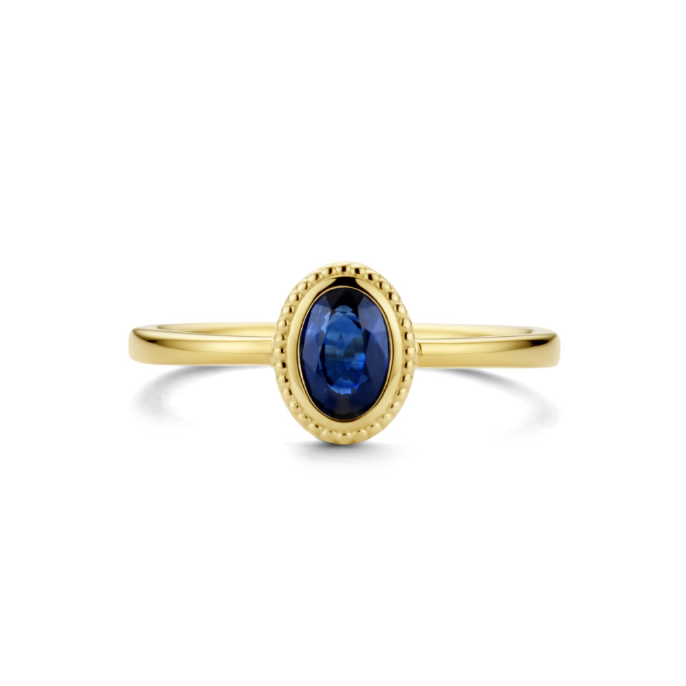 14-karaat-gouden-ring-met-ovale-blauwe-saffier