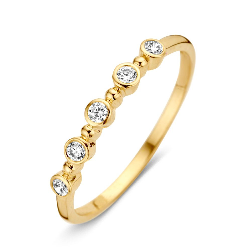 14-karaat-gouden-ring-met-vijf-zirkonia-s-in-kastzetting