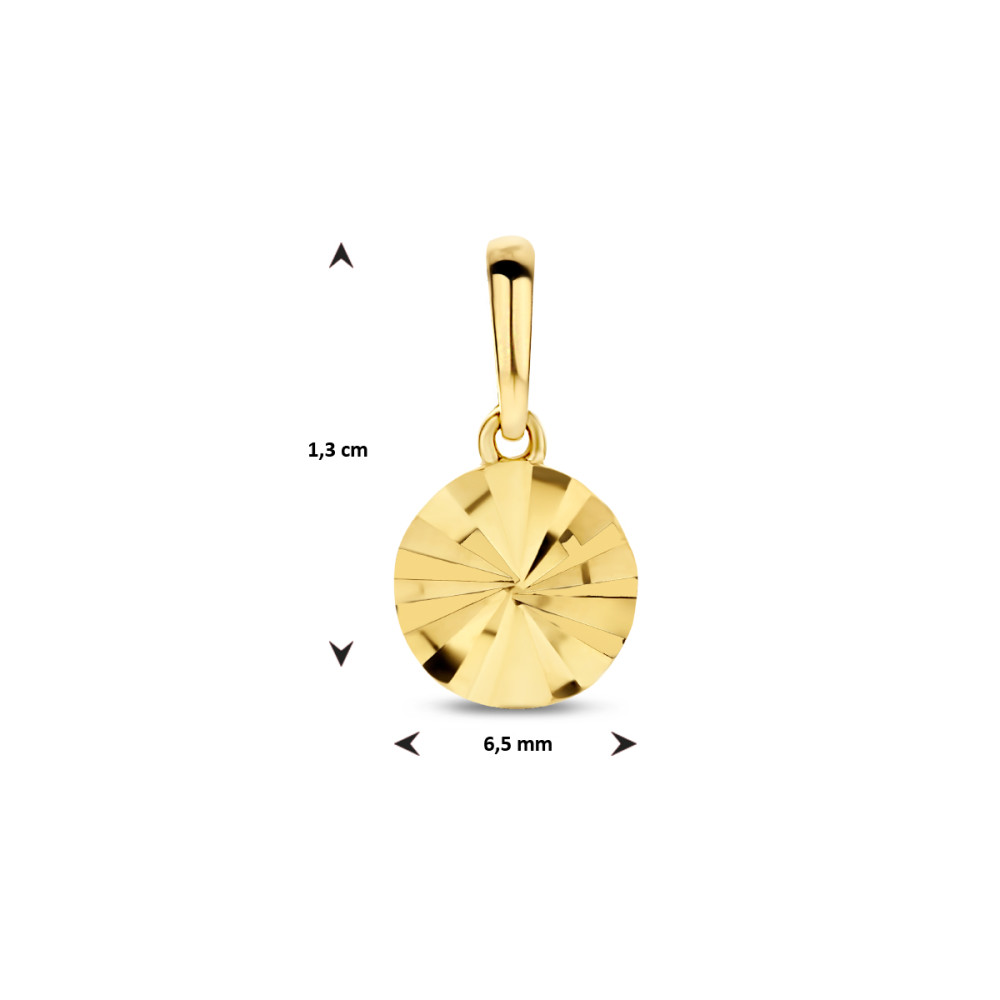 14-karaat-gouden-ronde-hanger-met-gestreept-patroon-diameter-6-5-mm