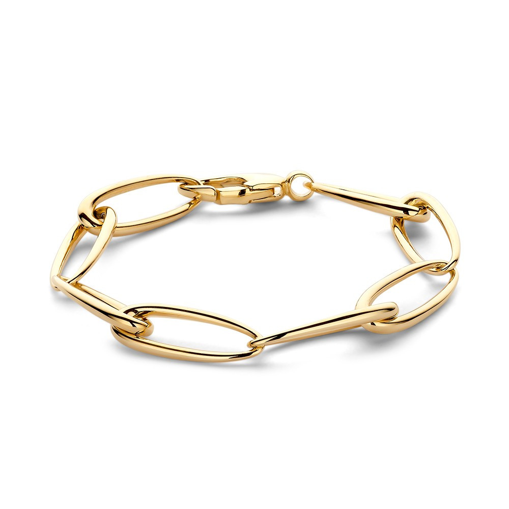 14-karaat-gouden-schakelarmband-met-acht-ovale-ankerschakels-10-mm-lengte-19-cm