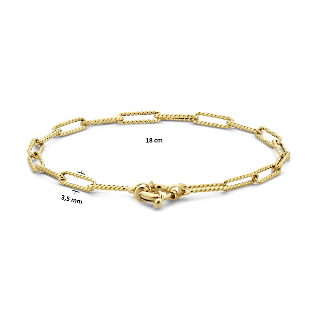 14-karaat-gouden-schakelarmband-met-gedraaide-paperclipschakels-3-5-mm-lengte-18-cm