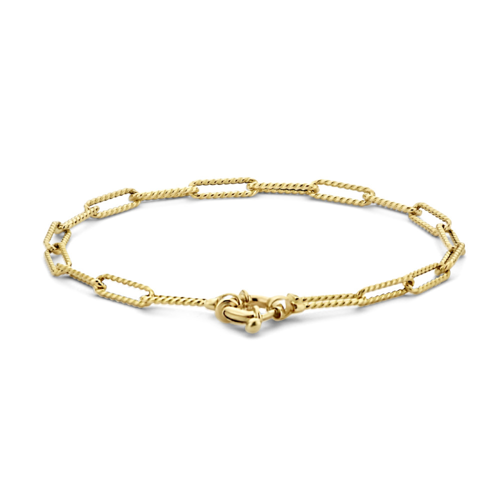 14-karaat-gouden-schakelarmband-met-gedraaide-paperclipschakels-3-5-mm-lengte-18-cm