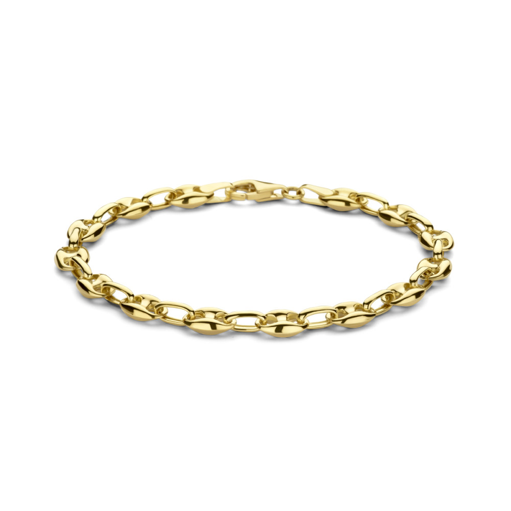 14-karaat-gouden-schakelarmband-met-koffieboonpatroon