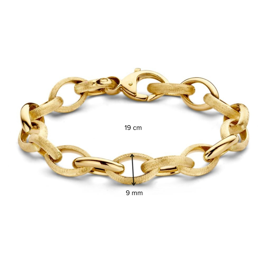 14-karaat-gouden-schakelarmband-met-matte-en-glanzende-ovale-schakels