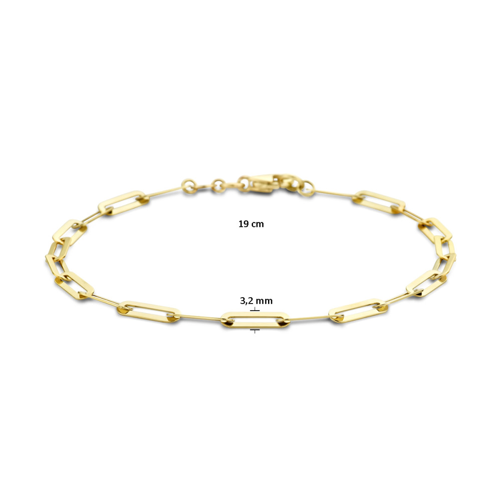 14-karaat-gouden-schakelarmband-met-platte-paperclipschakels-3-2-mm-breed-lengte-19-cm