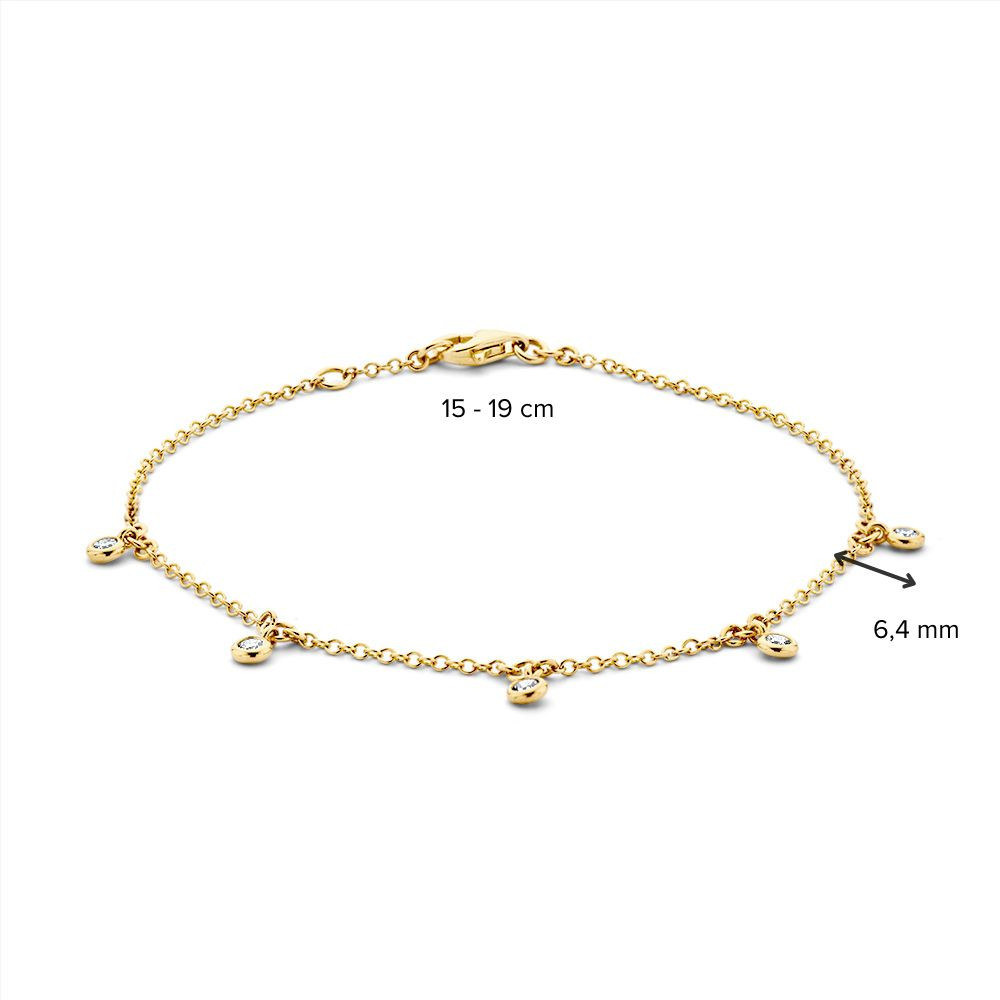 14-karaat-gouden-schakelarmband-met-ronde-bedeltjes-en-diamanten