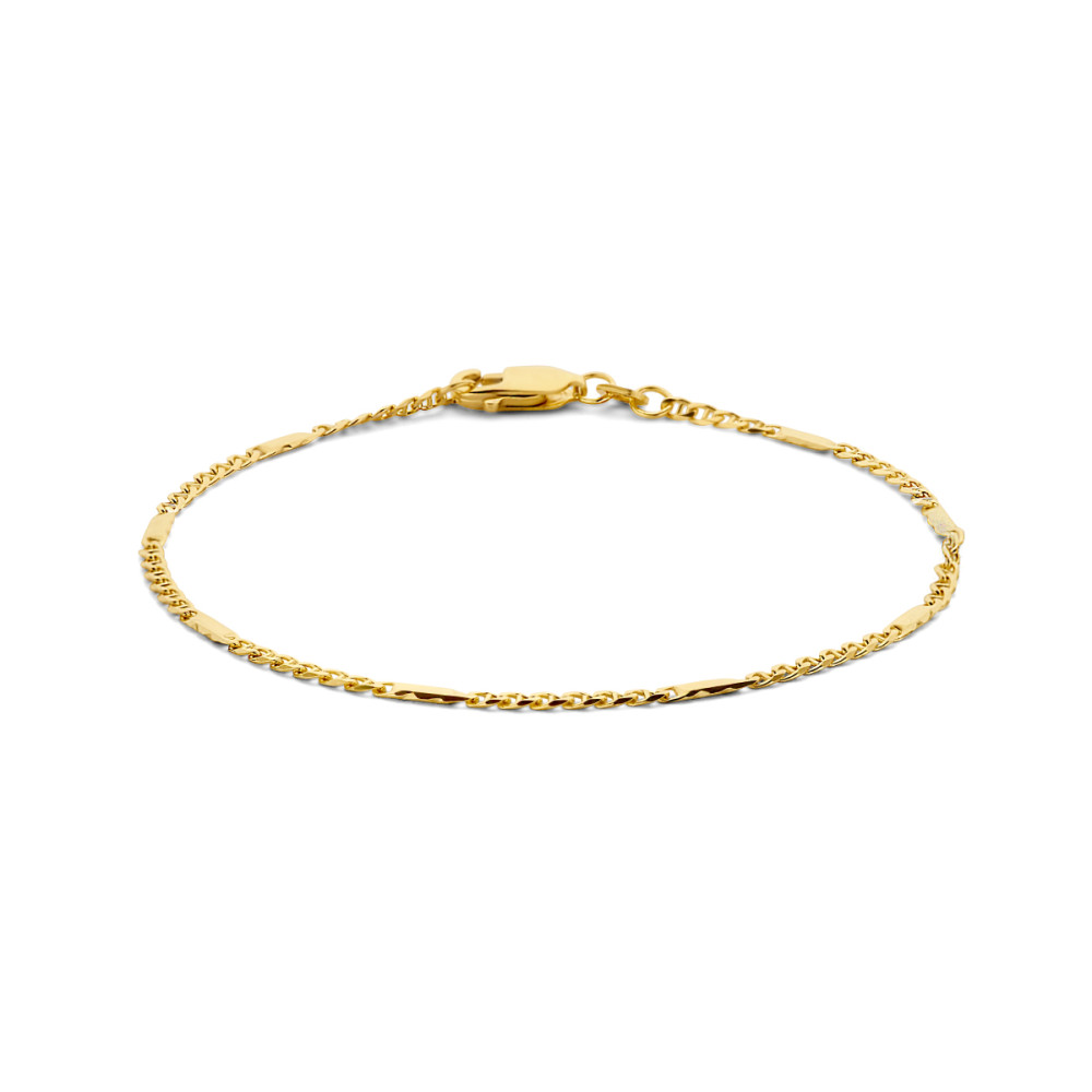 14-karaat-gouden-schakelarmband-met-smal-valkenoogpatroon-1-9-mm