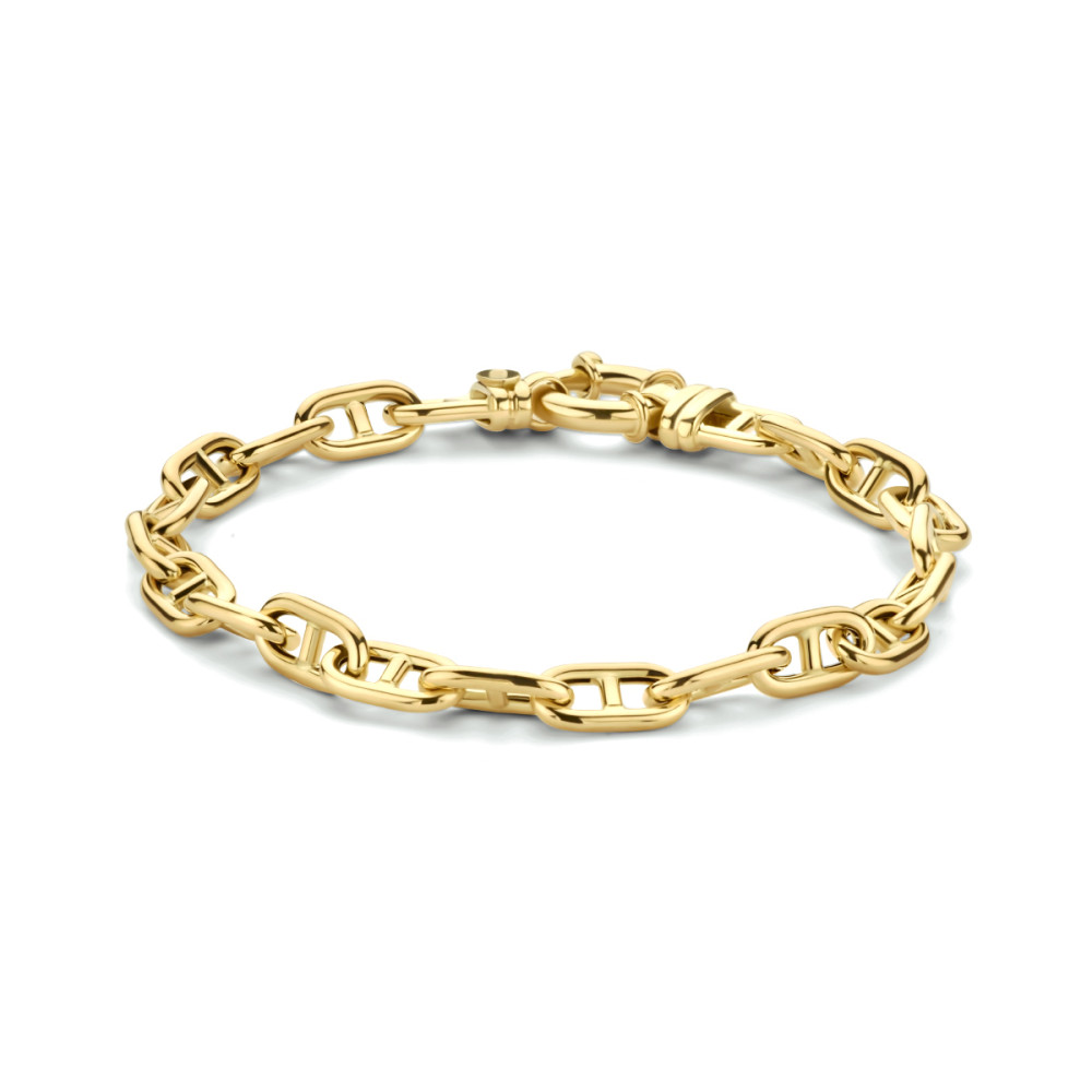 14-karaat-gouden-schakelarmband-met-uniek-ankerpatron-5-8-mm-breed-lengte-19-cm