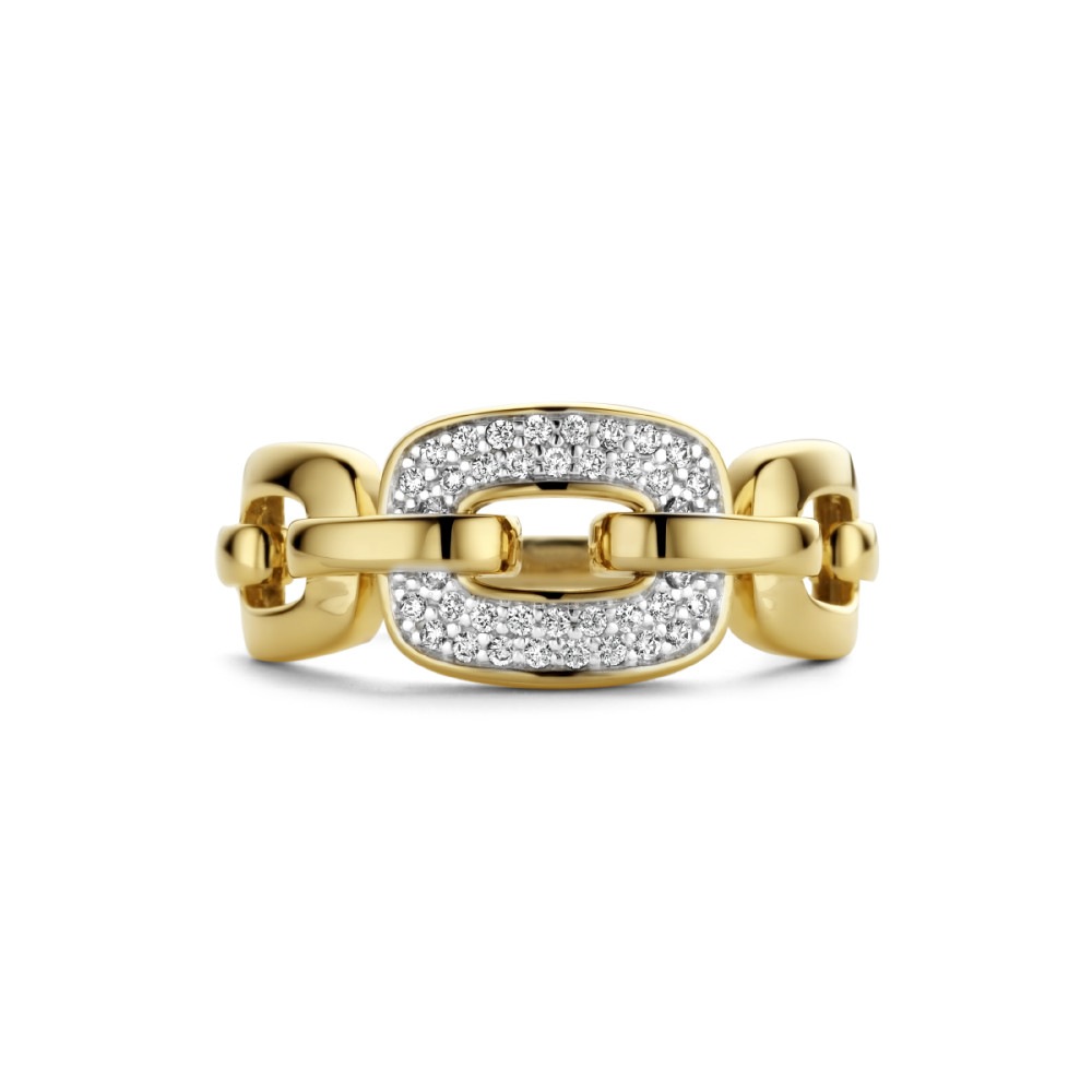 14-karaat-gouden-schakelring-met-briljant-geslepen-diamanten