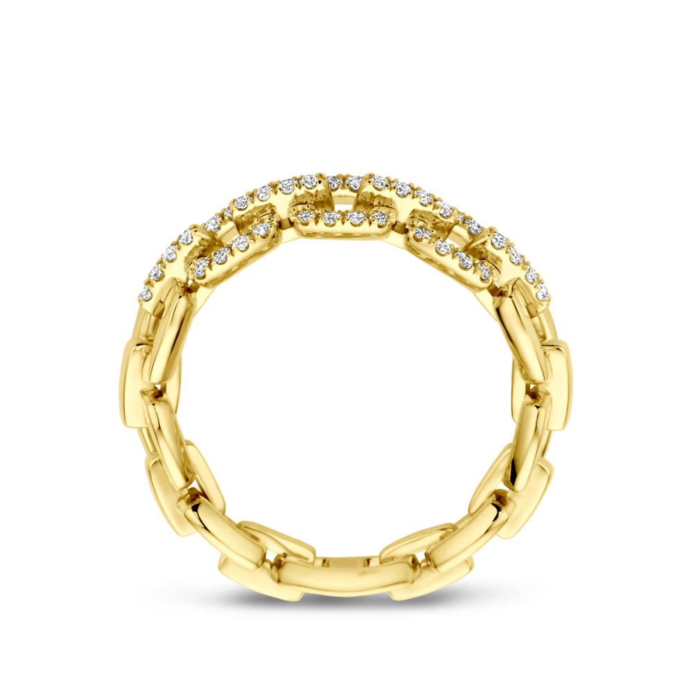 14-karaat-gouden-schakelring-met-diamanten-en-flexibele-schakels