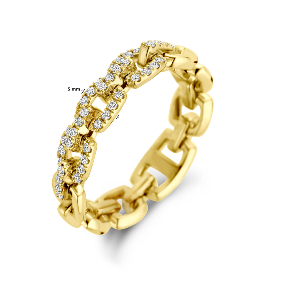 14-karaat-gouden-schakelring-met-diamanten-en-flexibele-schakels