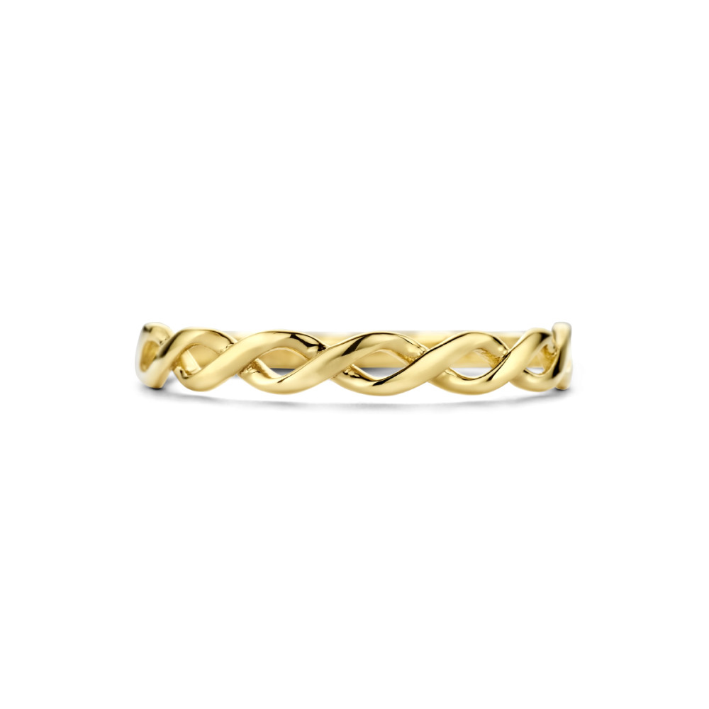 14-karaat-gouden-schakelring-met-sierlijk-motief