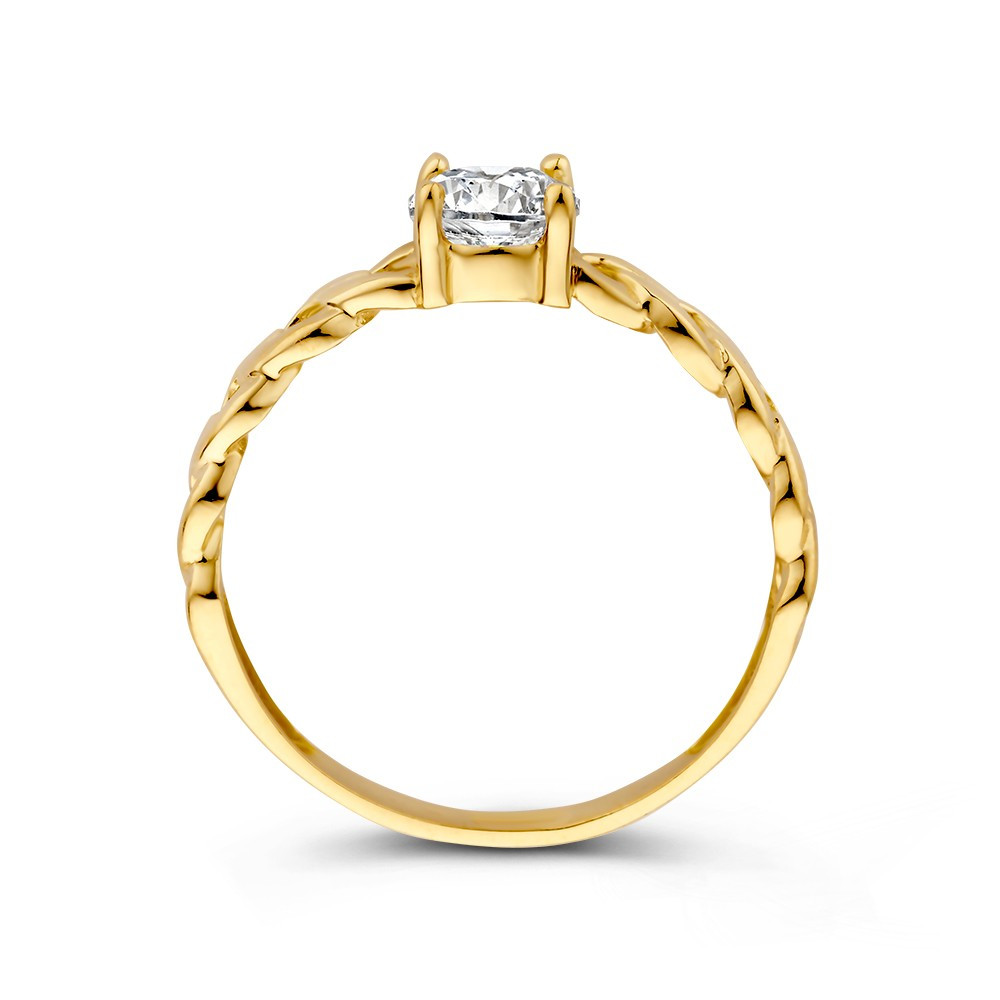 14-karaat-gouden-schakelring-met-solitaire-zirkonia-van-5-5-mm