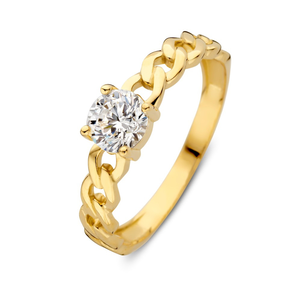 14-karaat-gouden-schakelring-met-solitaire-zirkonia-van-5-5-mm