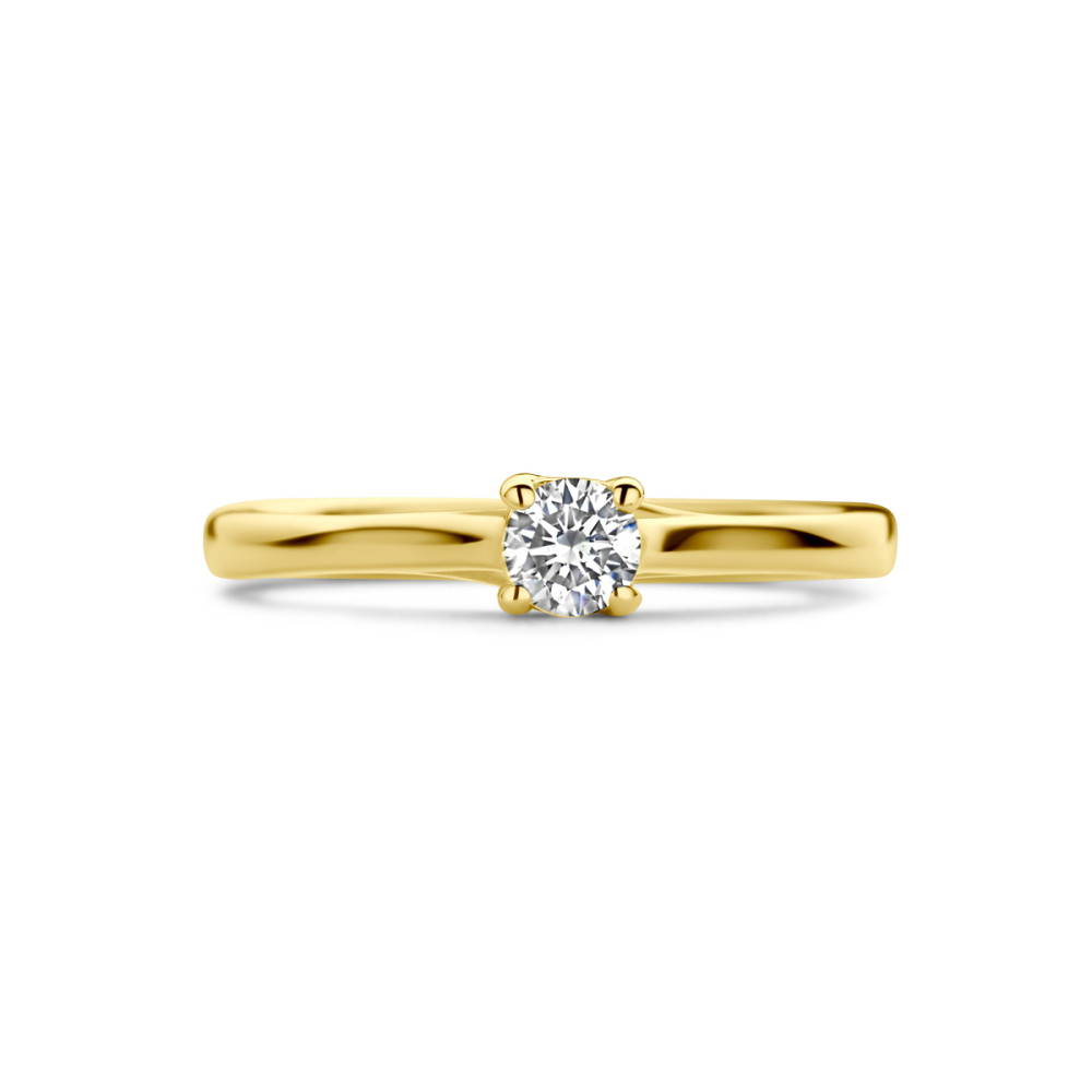 14-karaat-gouden-solitair-ring-met-briljant-geslepen-diamant