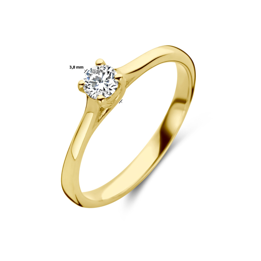 14-karaat-gouden-solitair-ring-met-briljant-geslepen-diamant