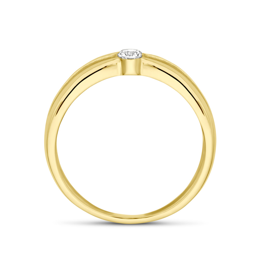 14-karaat-gouden-solitair-ring-met-dubbele-band-en-zirkonia