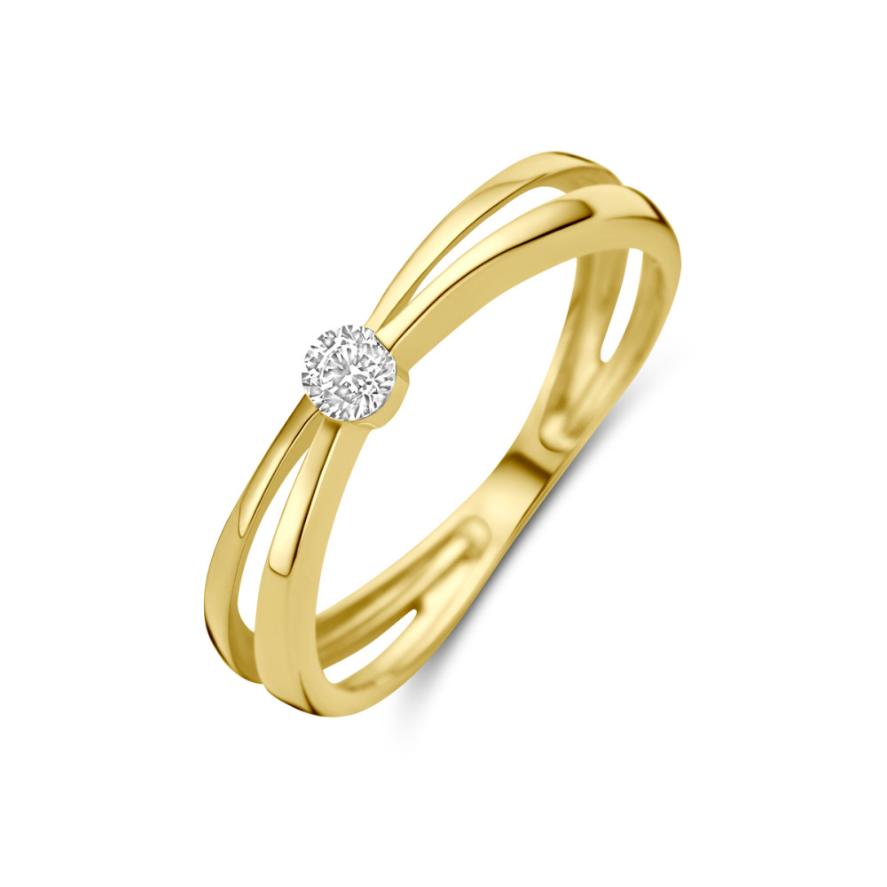 14-karaat-gouden-solitair-ring-met-dubbele-band-en-zirkonia