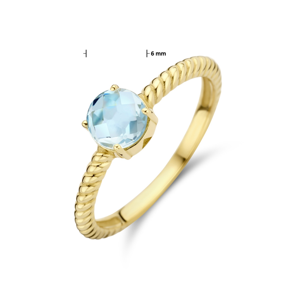 14-karaat-gouden-solitair-ring-met-gedraaide-band-en-blauwe-topaas
