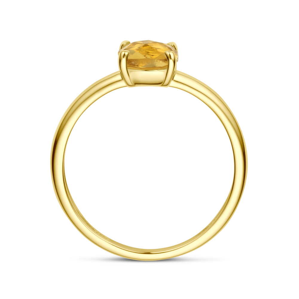 14-karaat-gouden-solitair-ring-met-gele-citrien