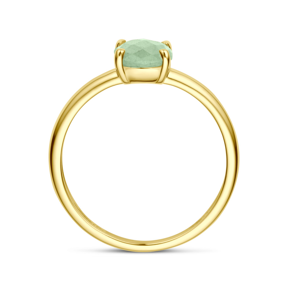14-karaat-gouden-solitair-ring-met-groene-aventurijn