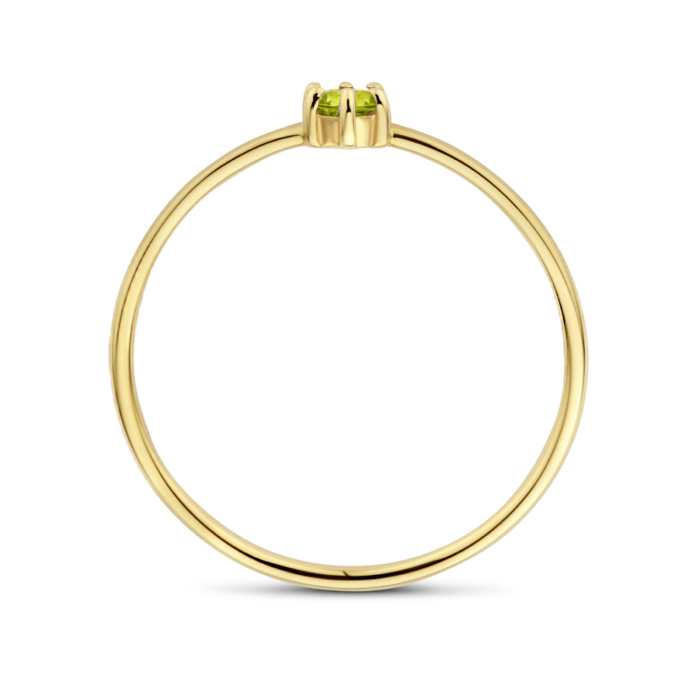 14-karaat-gouden-solitair-ring-met-groene-peridoot