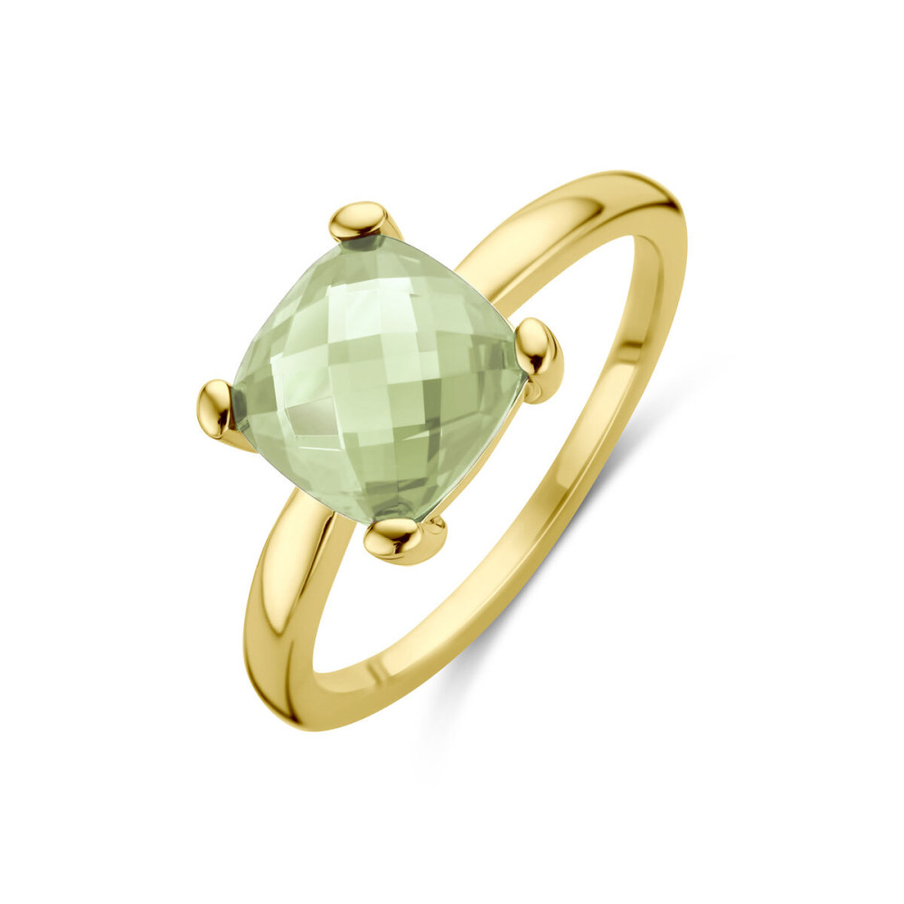 14-karaat-gouden-solitair-ring-met-groene-vierkante-amethist
